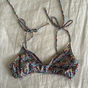 EUC Liberty for J. Crew Scoop Neck Bikini top